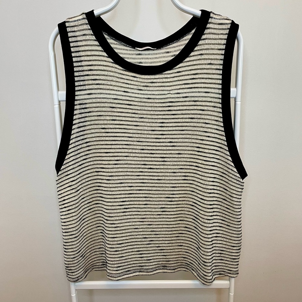 MaiTai NWOT Woven Striped Tank Top